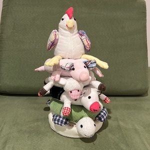 Pottery barn kids animal stacking toy